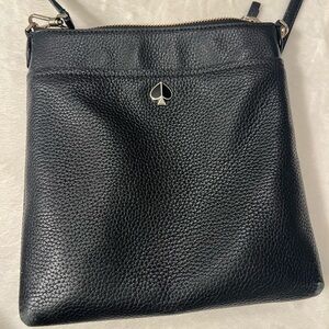 kate spade Black Pebbled Leather Crossbody Bag